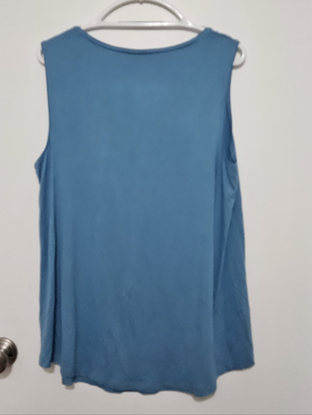 JM Collection SET OF 2 Sleeveless Tank Top in Aqua And Blue Size 1X - Picture 4 of 7